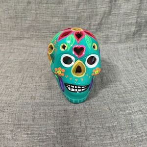 VIntage Hand-painted Ceramic Sugar Skull Mexico Da